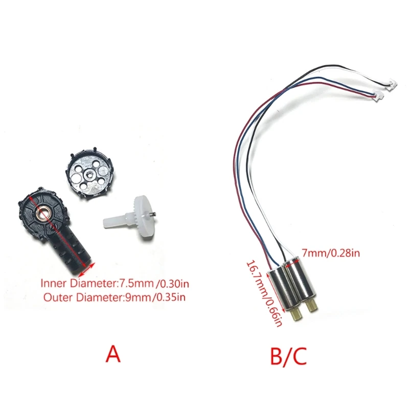 Positive Negative Motor Spare for Various Flying Devices Quadcopters