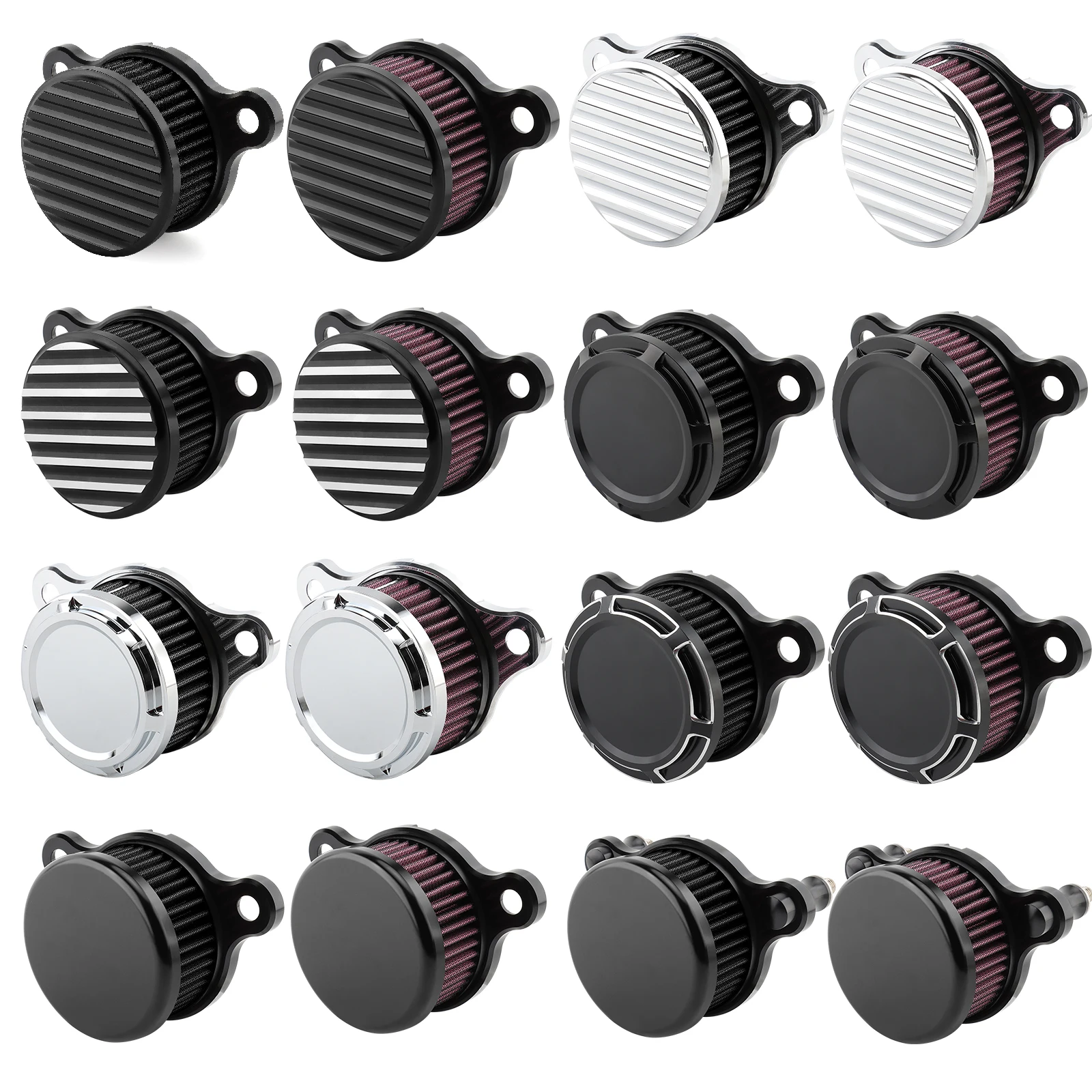 

Motorcycle Air Filter CNC Air Cleaner Intake Filters System for Harley Sportster XL883 XL1200 Iron 883 48 Seventy-Two 1991-2023