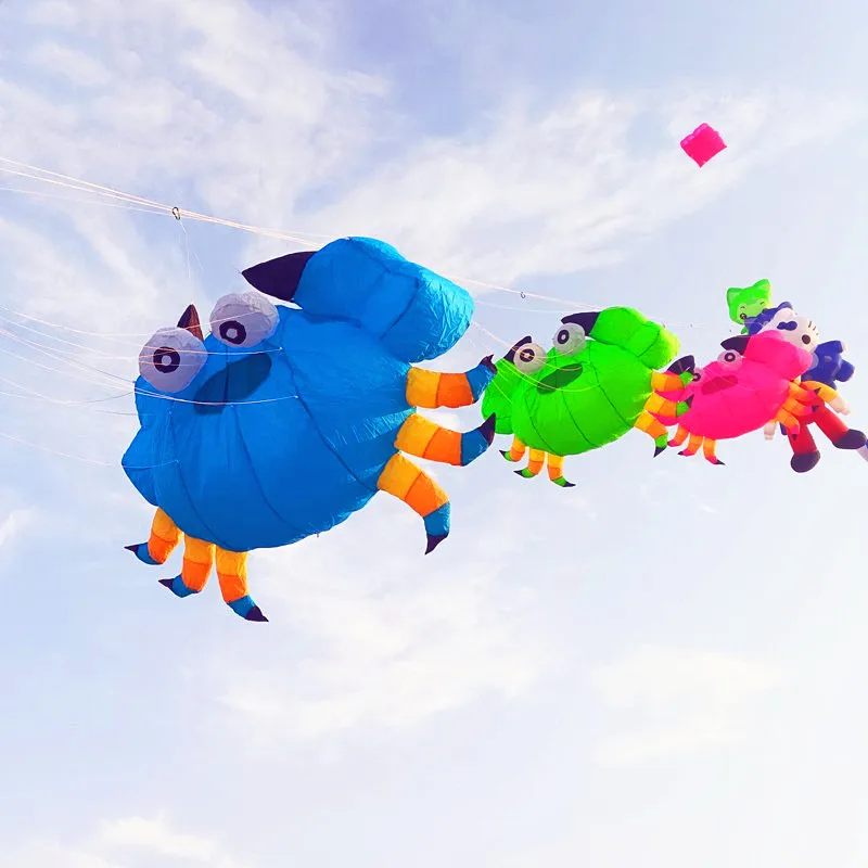 Pendentif cerfs-volants souples, spectacle volant, cerfs-volants, crabe, cerf-volant gonflable, grand cerf-volant, jouet d'extérieur, cerf-volant géant pour voler, drachen