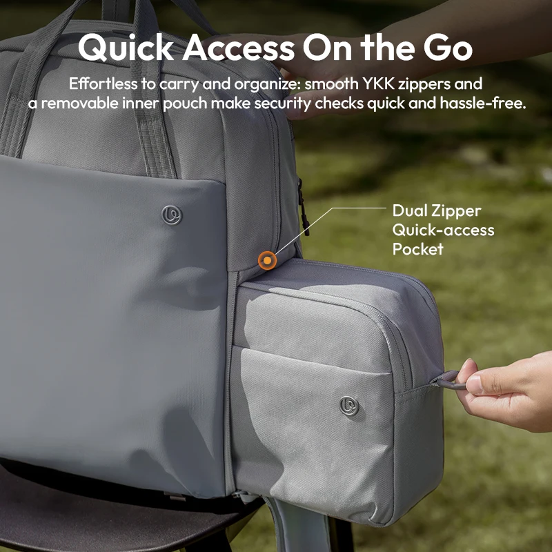 Ulanzi F08 Lightweight Travel Backpack Lightweight Portable Travel Bag for Camera Laptop Fill Light 2-in-1 Travel Bag