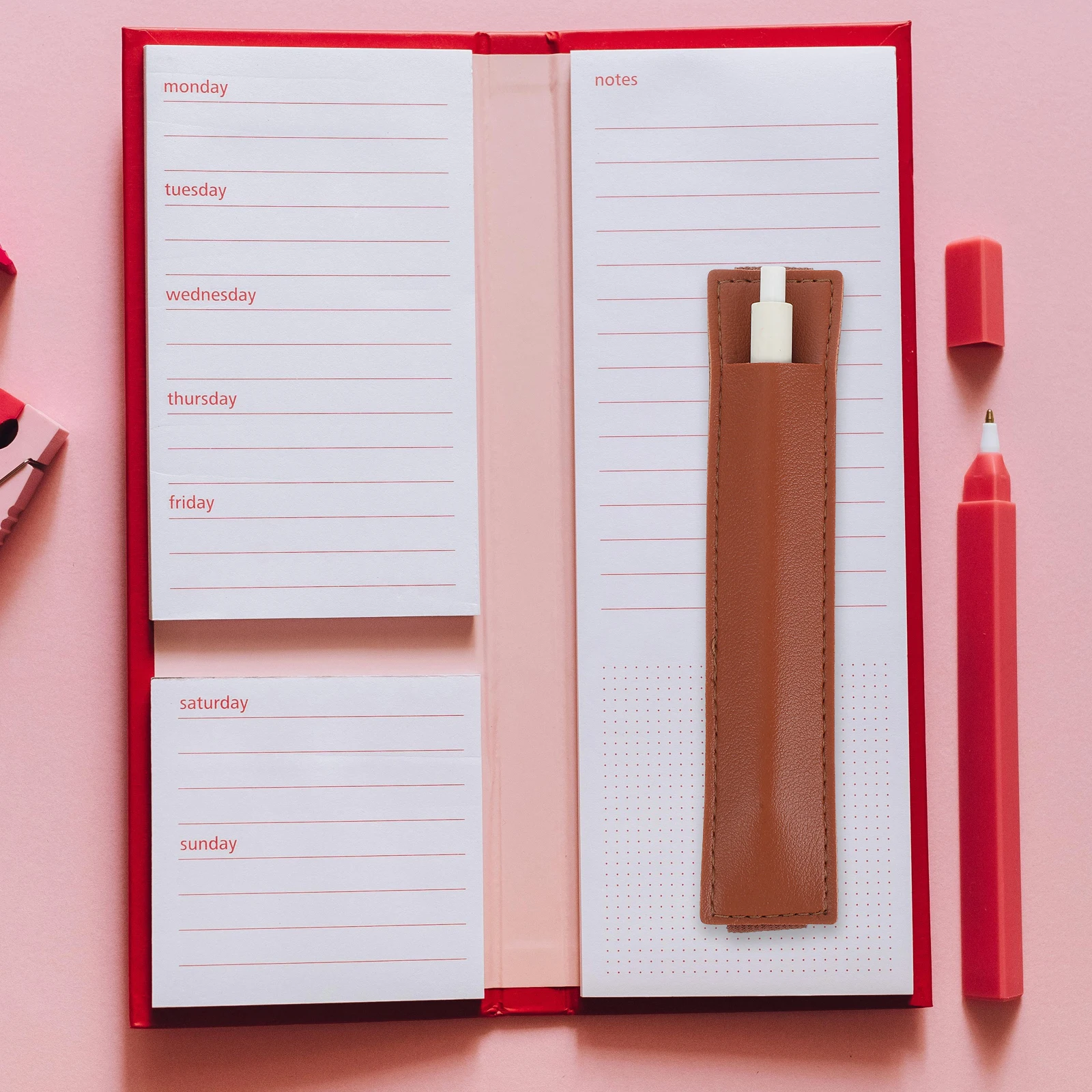 10 قطع من حامل القلم المرن القابل للتعديل من البولي يوريثان لأجهزة الكمبيوتر المحمول ومجلة مخططة وحقيبة أقلام رصاص وأدوات مكتبية للمدرسة