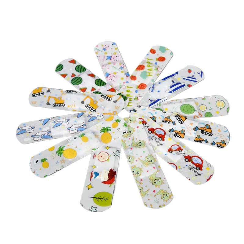 

120pcs/set Cartoon Band Aid Kawaii Sticking Plaster Waterproof Wound Dressing Patch for First Aid Strips Adhesive Bandages