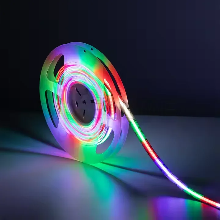 DC12/24V 10MM 720Leds/m RGB LED Strip Neon Rope Lights Flexible Lamp Color Change for Indoor Home Bedroom Decor TV Backlight 5m