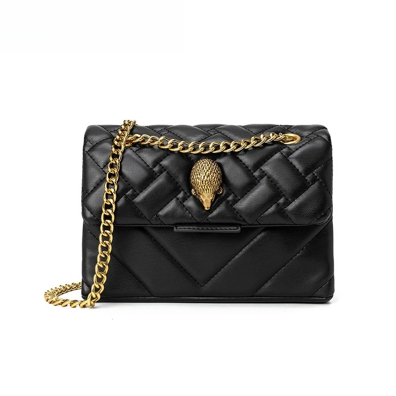 2026 neue modische Ketten-Igel-Umhängetasche für Damen, kleine Tasche, Umschlagtasche, Schultertasche, Crossbody-Tasche – Detail 3