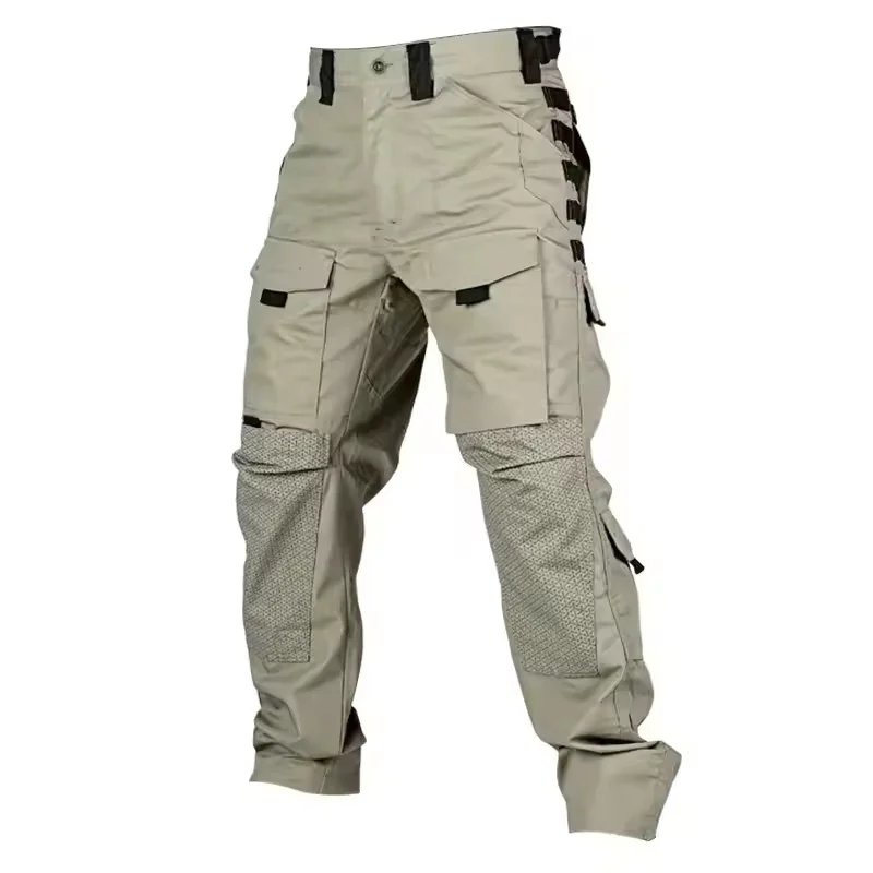 Taktische Hosen für Herren, Outdoor-Cargohosen mit mehreren Taschen, Militär-Kampfhosen, strapazierfähige Wander- und Arbeitshosen für Herren. – Detail 24