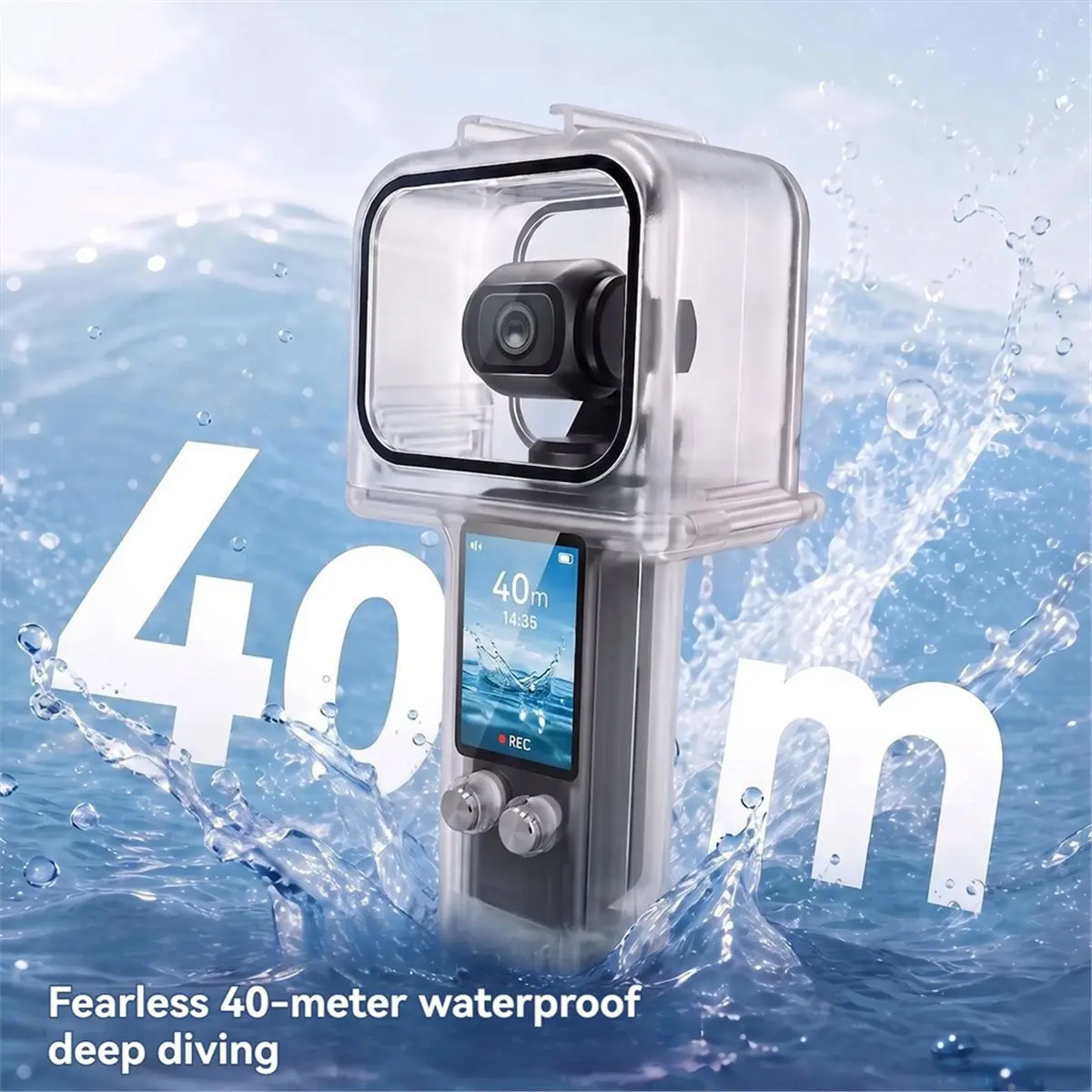■★New Arrival Fashion  Waterproof Housing Case for 4/3 40M Diving Protector Cover for Surfing Rafting Snorkeling Skiing