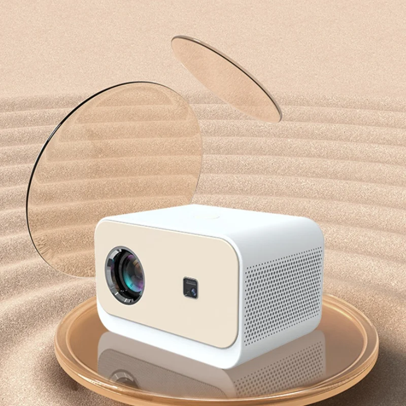 Smart Projector Electric Focusing ABS Wifi Projector 1080P HD Portable Home Theater And Office Cinema Projector EU Plug