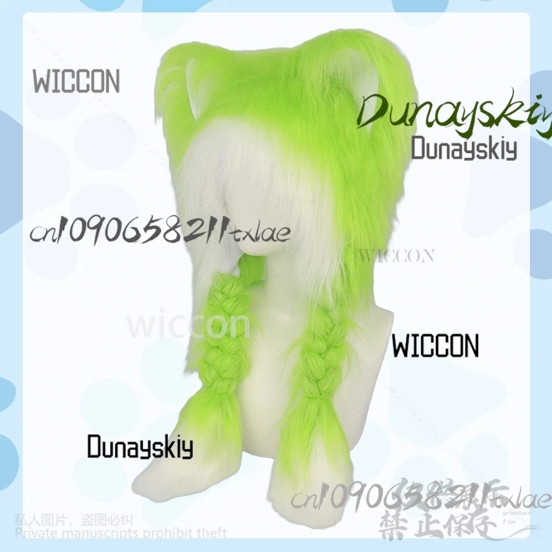 فروي Furrsuit أنيمي الحيوان تأثيري القط لطيف Y2K أفخم جميل الكرتون الأذن رئيس الملحقات لحفلة الهالوين Jirai Kei الفتيات