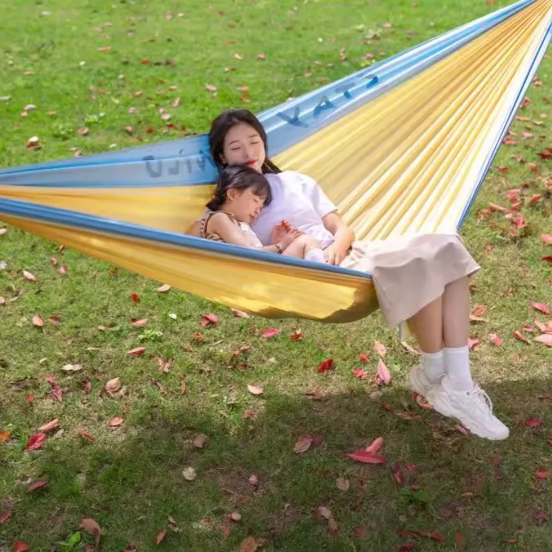 

Outdoor adult anti-rollover parachute cloth double swing