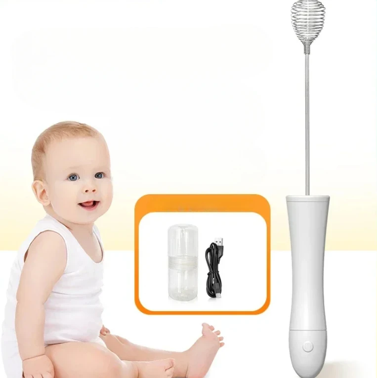 108 Electric Milk Stirrer - Anti-Clumping Baby Formula Mixer, Non-Foaming Milk Powder Stirring Tool, Smooth Formula Blender.