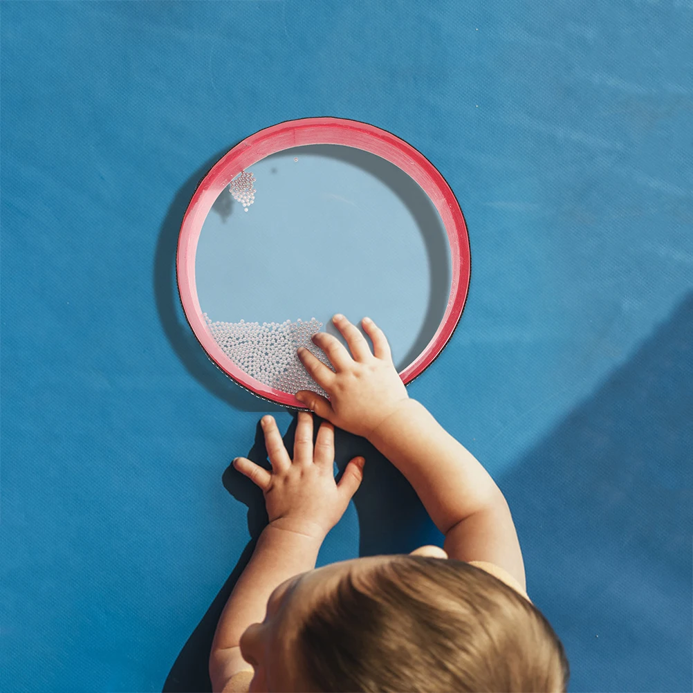 웨이브 비드 드럼 오션 웨이브 어린이를 위한 악기 타악기 교육용 부드러운 가장자리로 안전함 부모-자녀 상호작용