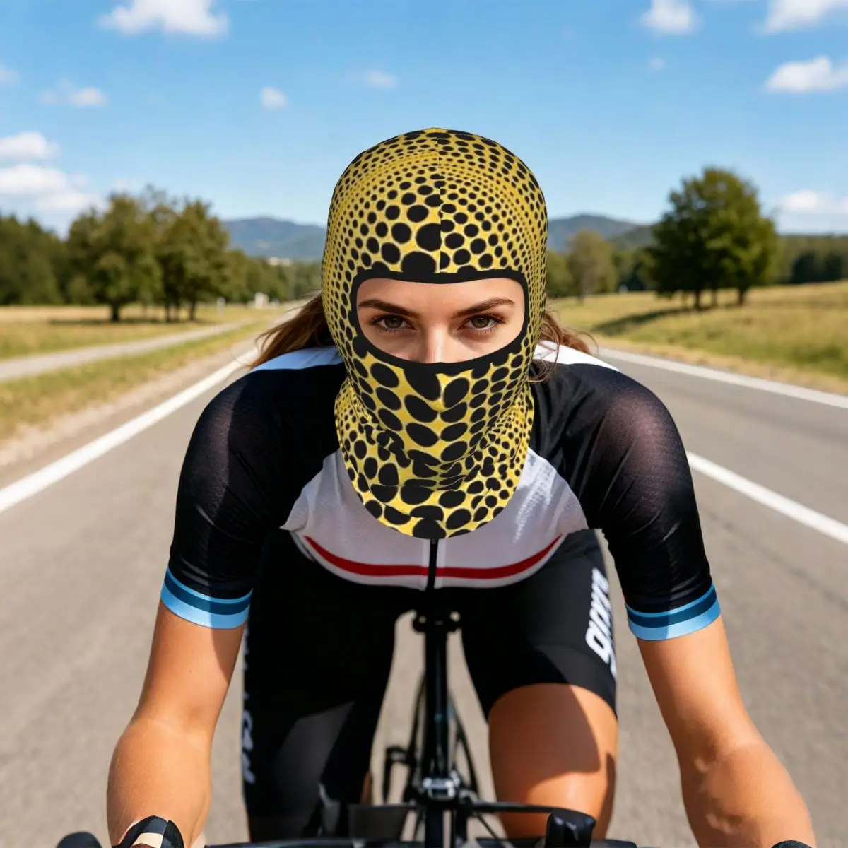 Yayoi Kusama Pumpkin Abstract Art Balaclava Full Face Mask Sun Protection Neck Gaiter For Motorcycle Cycling Fishing Outdoor