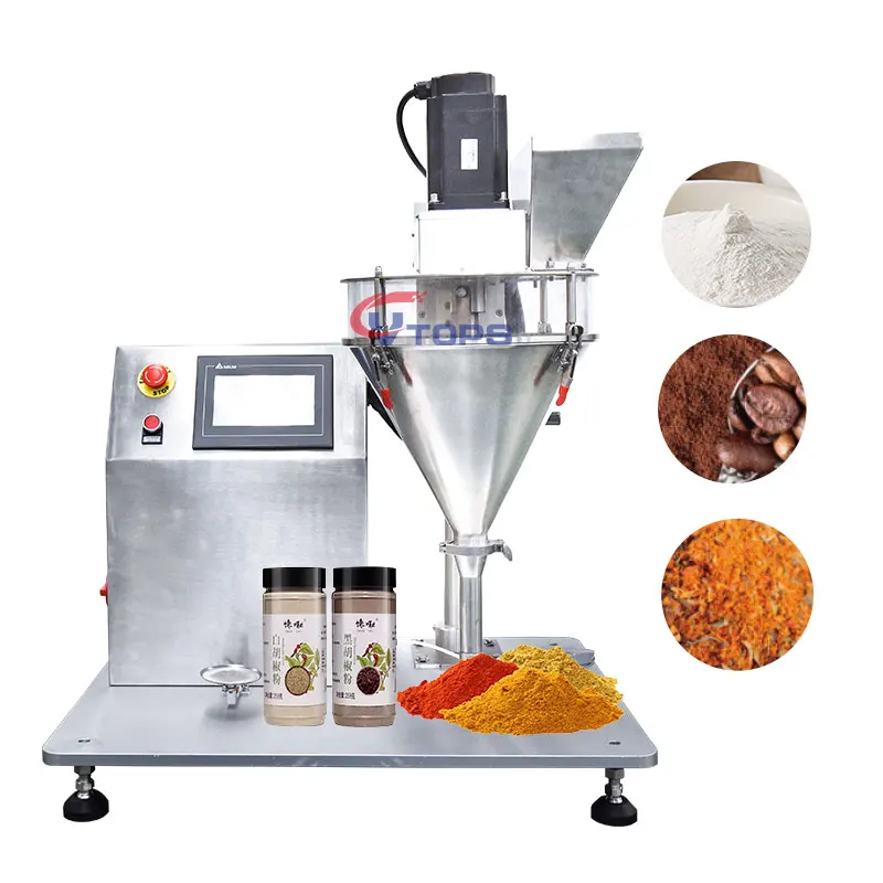 

High Precision Tabletop Small Auger Filler Milk Starch Flour Semi Automatic Powder Filling Machine