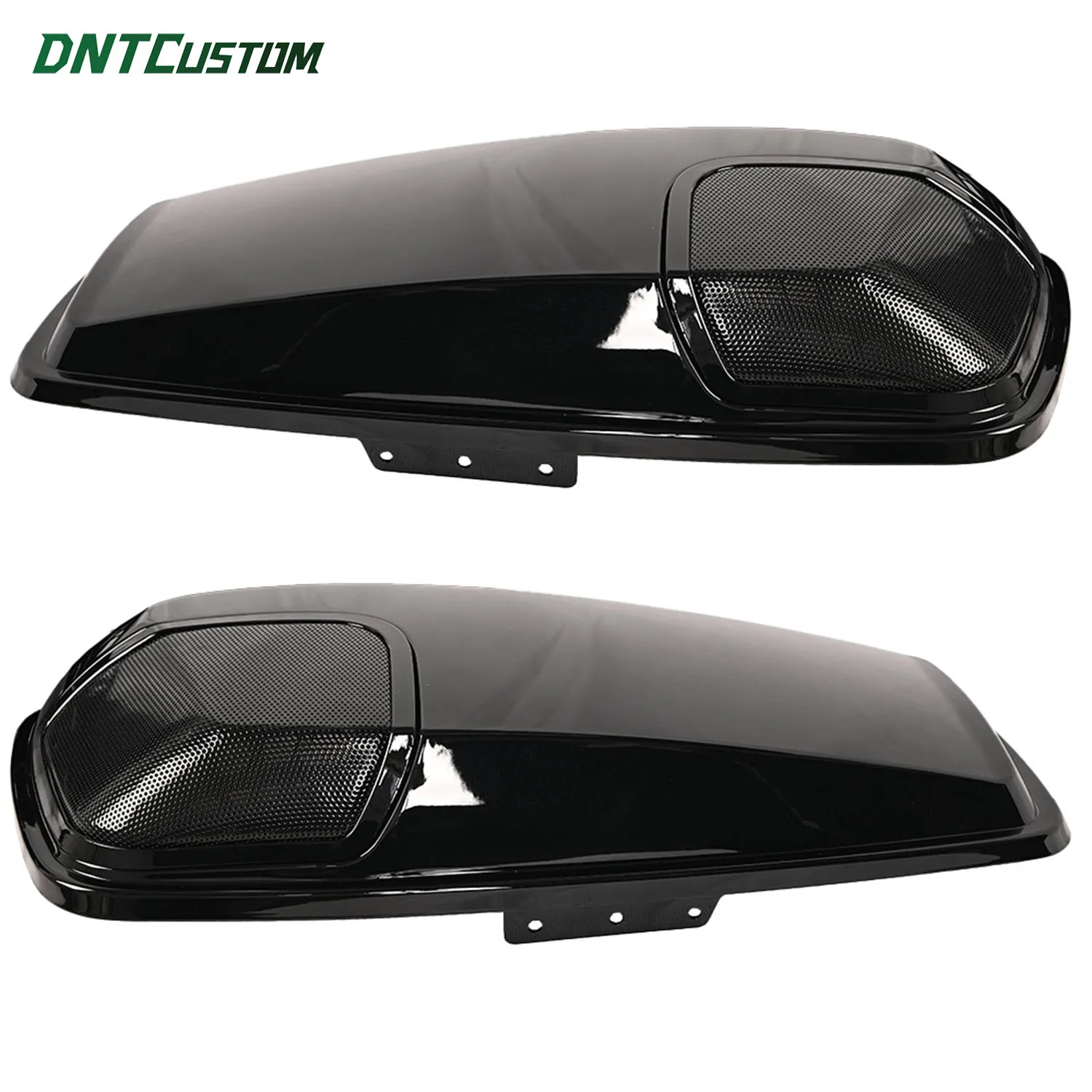 DNTCUSTOM CVO Style 5x7 Speaker Saddlebag Lids Motorcycle Parts Gloss Black Replacement Covers for Harley Touring 2014‑2023 - view 3