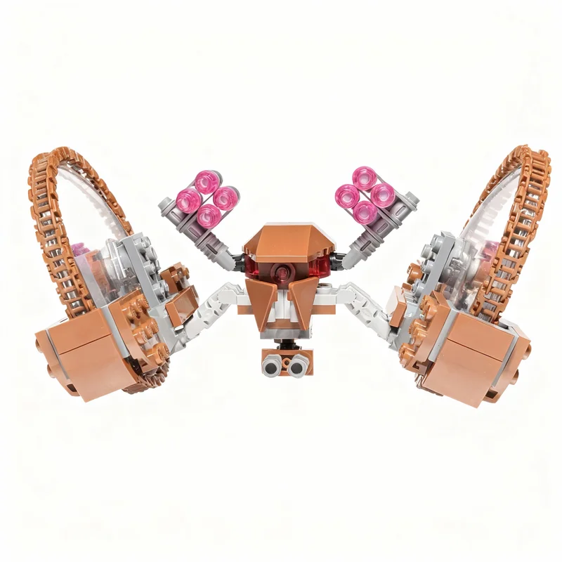 219pcs MOC Star Battle Hailfire Droid Mod Frictionless Wheels Model Building Blocks Construction Toy Christmas Gift Brick Craft