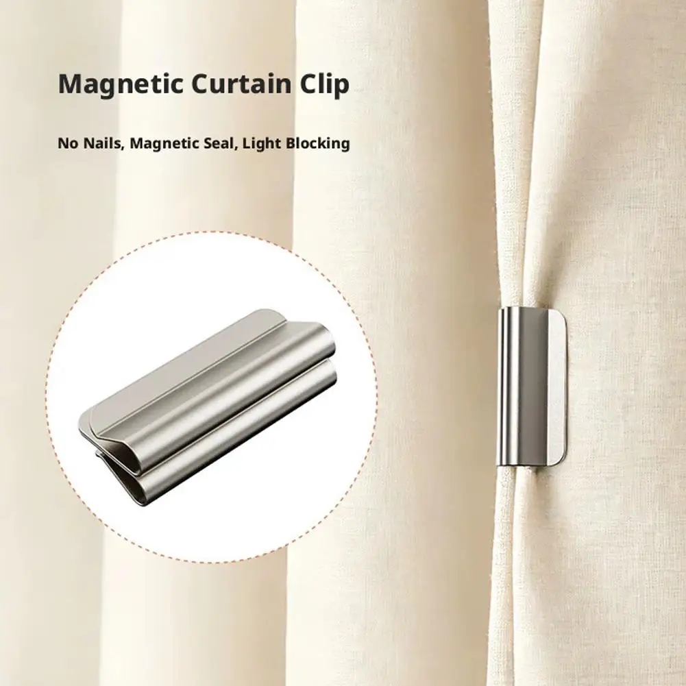 Starke Magnetische Vorhangclips zur Verhinderung von Lichtdurchdringung, Halten Vorhänge Geschlossen für Zuhause, Schlafzimmer, Büro, Vorhänge und Gardinen ﻿