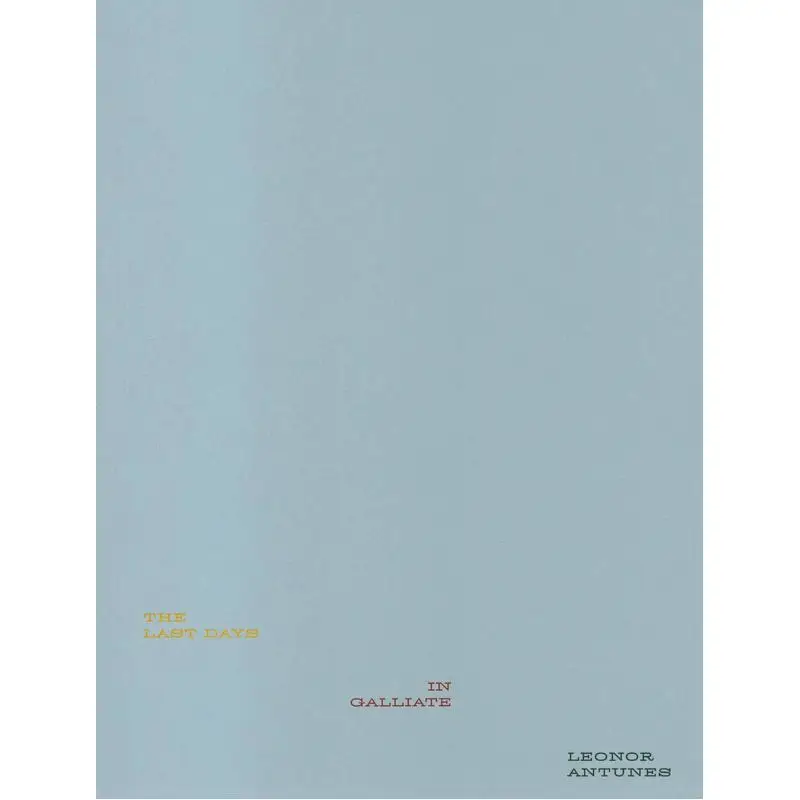 Leonor Antunes The Last Days In Galliat Skira Skira 9788857241029 Book