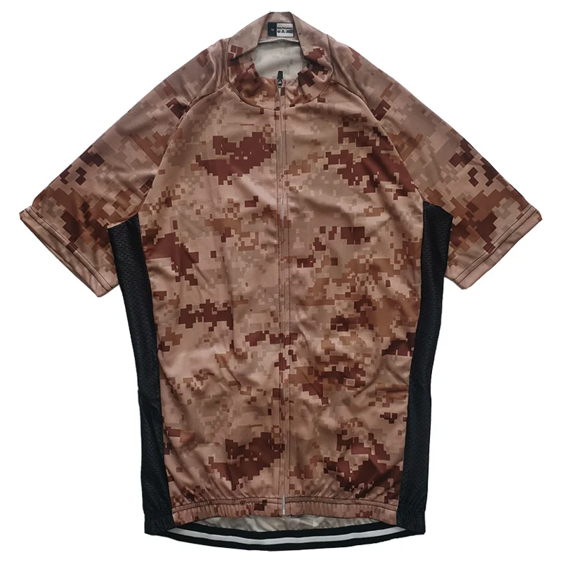 

Outdoor Camo Man Summer Ride Cycling Jersey Bike Bicycle Clothes Short MTB Shirt Road Sport Jacket Wear Motocross Runing