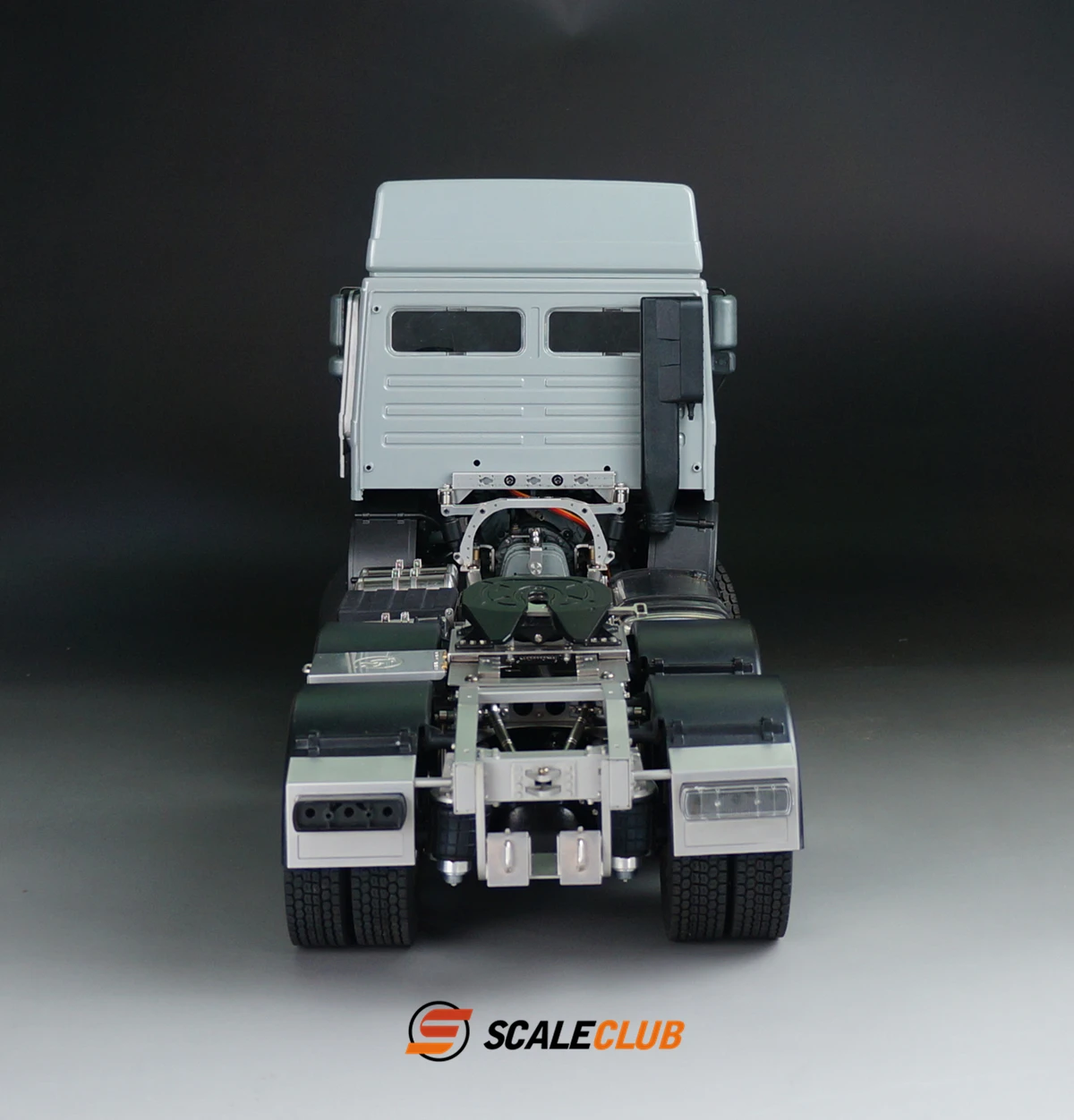 Scaleclub 1/14 caminhão F2000 6x6 eixo completo caixa de velocidades de três velocidades de alto torque modelo de estrutura totalmente metálica