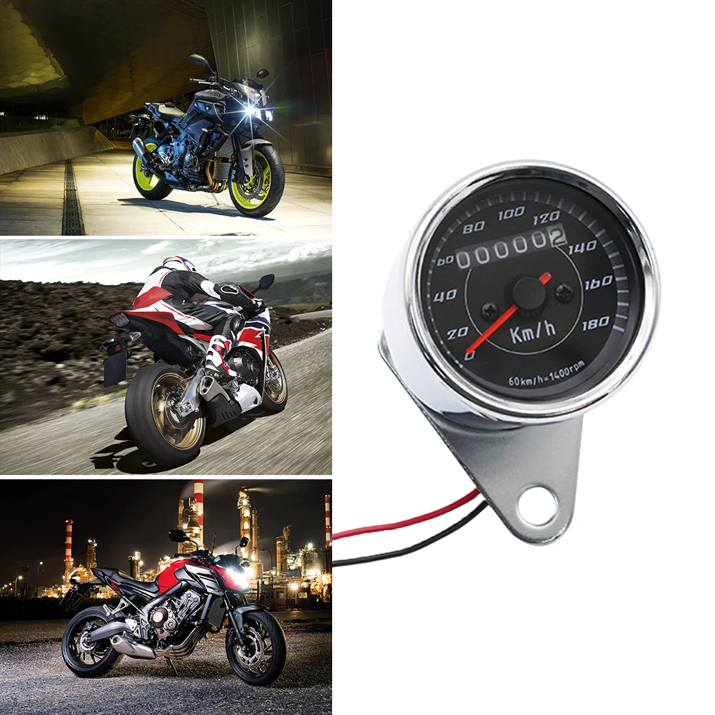 Hot selling new universal motorcycle speedometer two-color LED light speedometer odometer