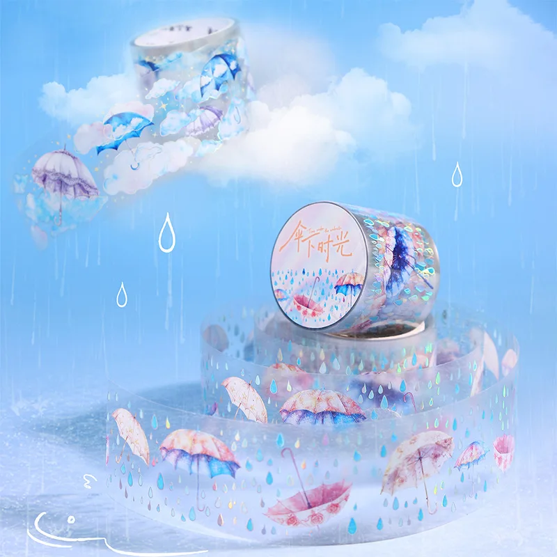 

10pcs/1lot Decorative Adhesive tapes Time Under the Umbrella masking tapes Junk Journal Scrapbooking stikcers Paper Japanese