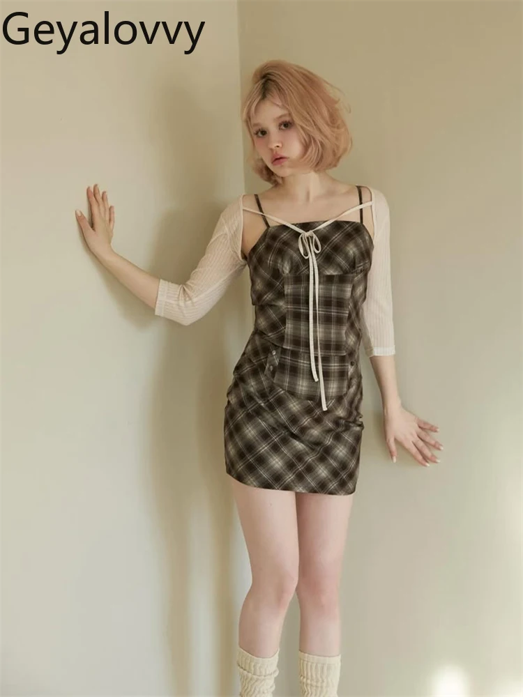 

Женские элегантные комплекты, жилет для похудения + юбка с высокой талией, комплект из трех предметов, женский модный весенне-осенний повседневный костюм, новинка 2023 года