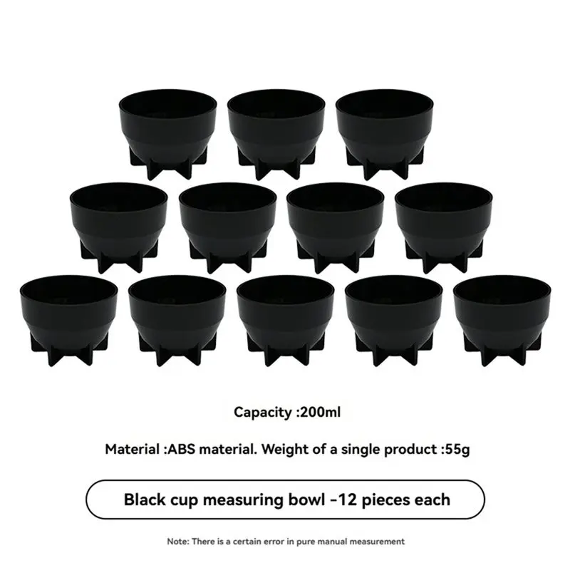 A89E-For Coffee Cupping Bowls 12PCS 200ML Stackable Heat-Preserving For Coffee Office Reduce Heat Loss B