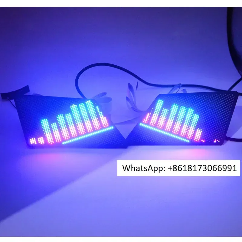 

Интеллектуальная светодиодная LED-подсветка для автомобиля с управлением через мобильное приложение, модификация фар для автомобилей и мотоциклов в стиле «дьявольский глаз».