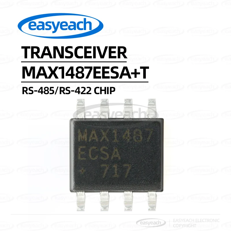 MAX1487EESA+T Package SOIC8 Interface Chip Transceiver Chip Swing Rate Limited, Low Power, RS-485/RS-422 Transceiver
