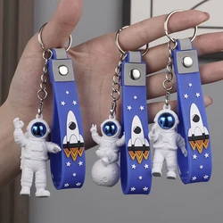 1PC New Spaceman Ornaments Astronaut Keychain Figurines Backpack Schoolbag Pendant Accessories Home Desk Decor Children Gift