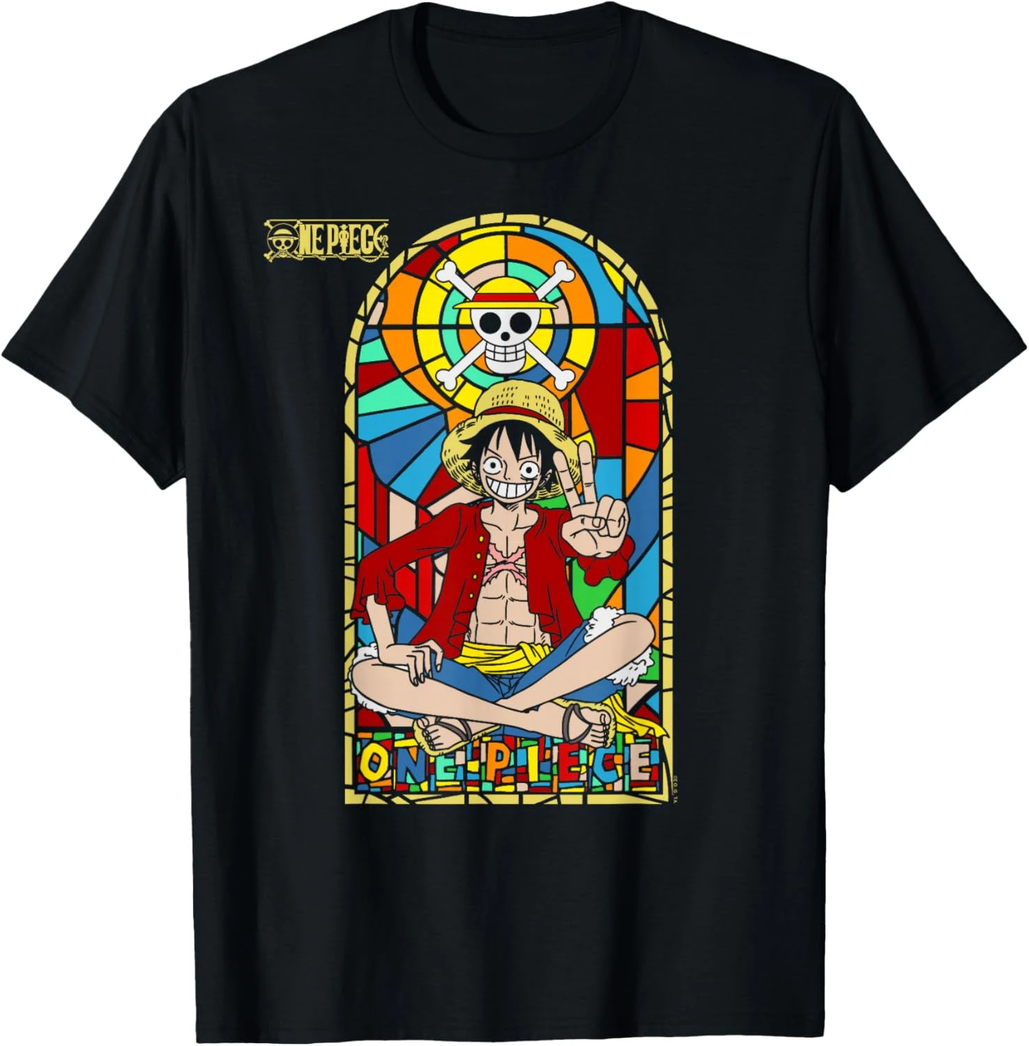 2026 Sommer ONE PIECE Anime Monkey D. Luffy Bedrucktes Lockeres Kurzarm-T-Shirt aus Reiner Baumwolle für Kinder Trendiges Unisex Casual Y2k