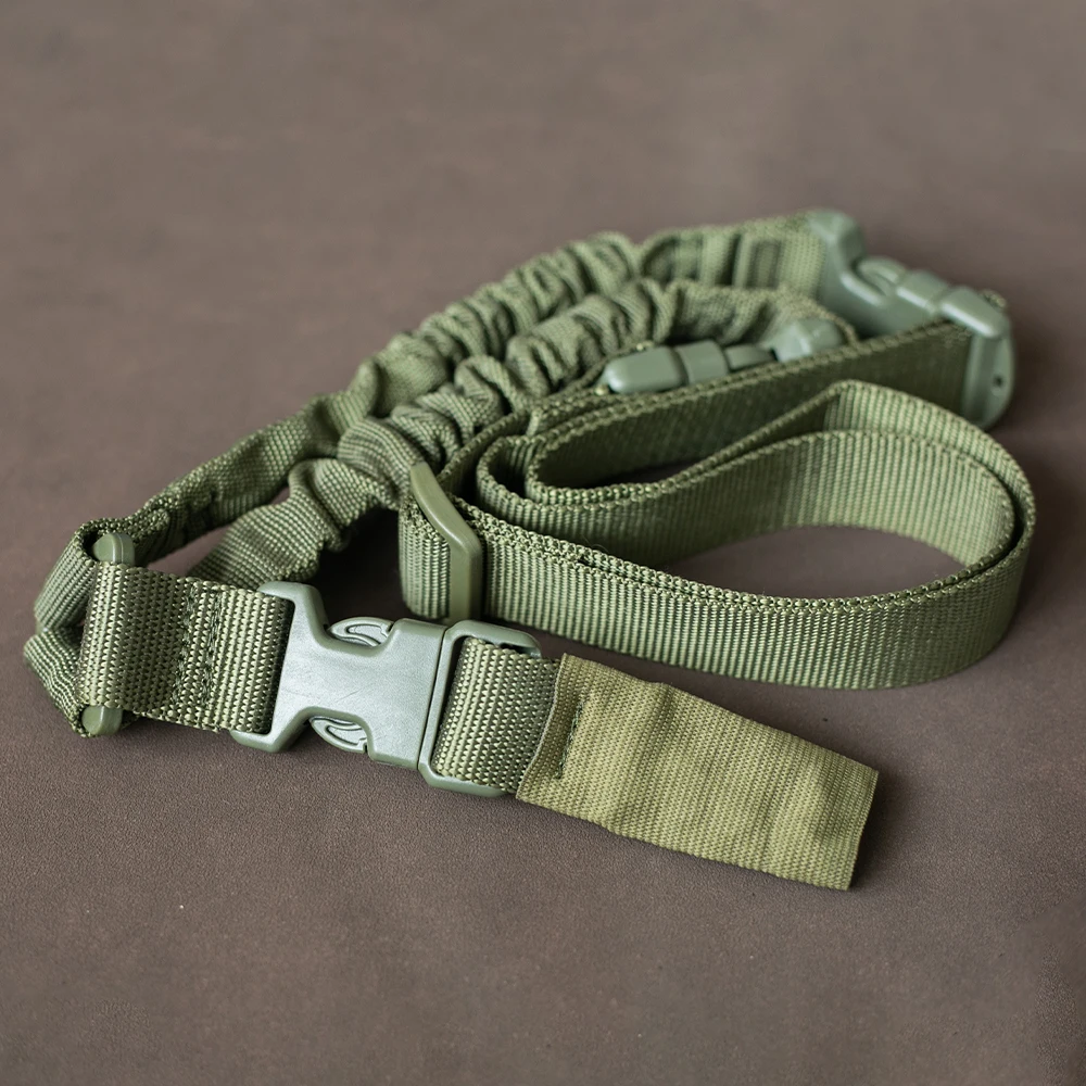 Ajustável Tactical Gun Sling para Tiro Militar, Bungee de 3 Pontos, Airsoft Rifle Strapping Belt, Acessórios para Caça e Caminhadas