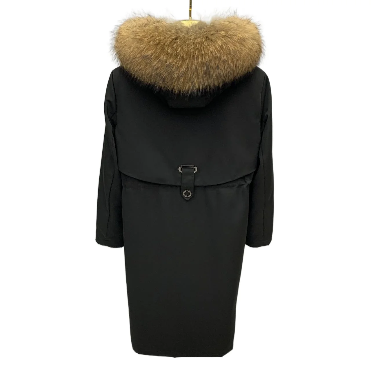 2023 New Women Winter Long Parkas Elegant Fur Collar Hooded Overcoat Removable Rex Rabbit Liner Long Sleeve Warm Casual Coats