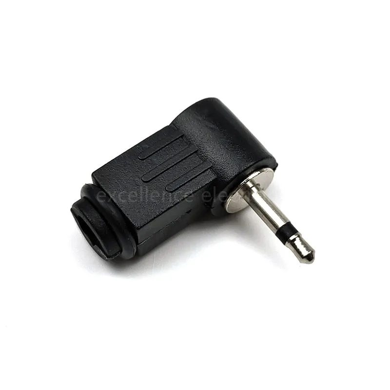 5Pcs 2.5mm Mono Audio Plug 2.5 Wire Type Headphone Plug Connector 2-pole Plug Connectors