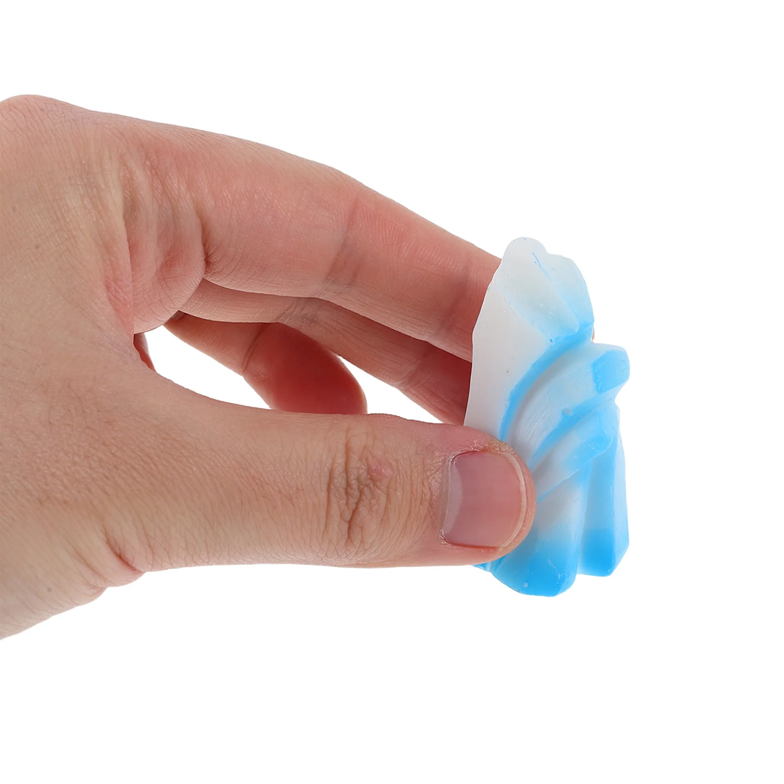 4 قطعة تماثيل صغيرة من الراتنج فيض ديكور مناظر طبيعية صغيرة واقعية لحديقة الجنية رف مكتب المنزل النحت القطبي الصغير