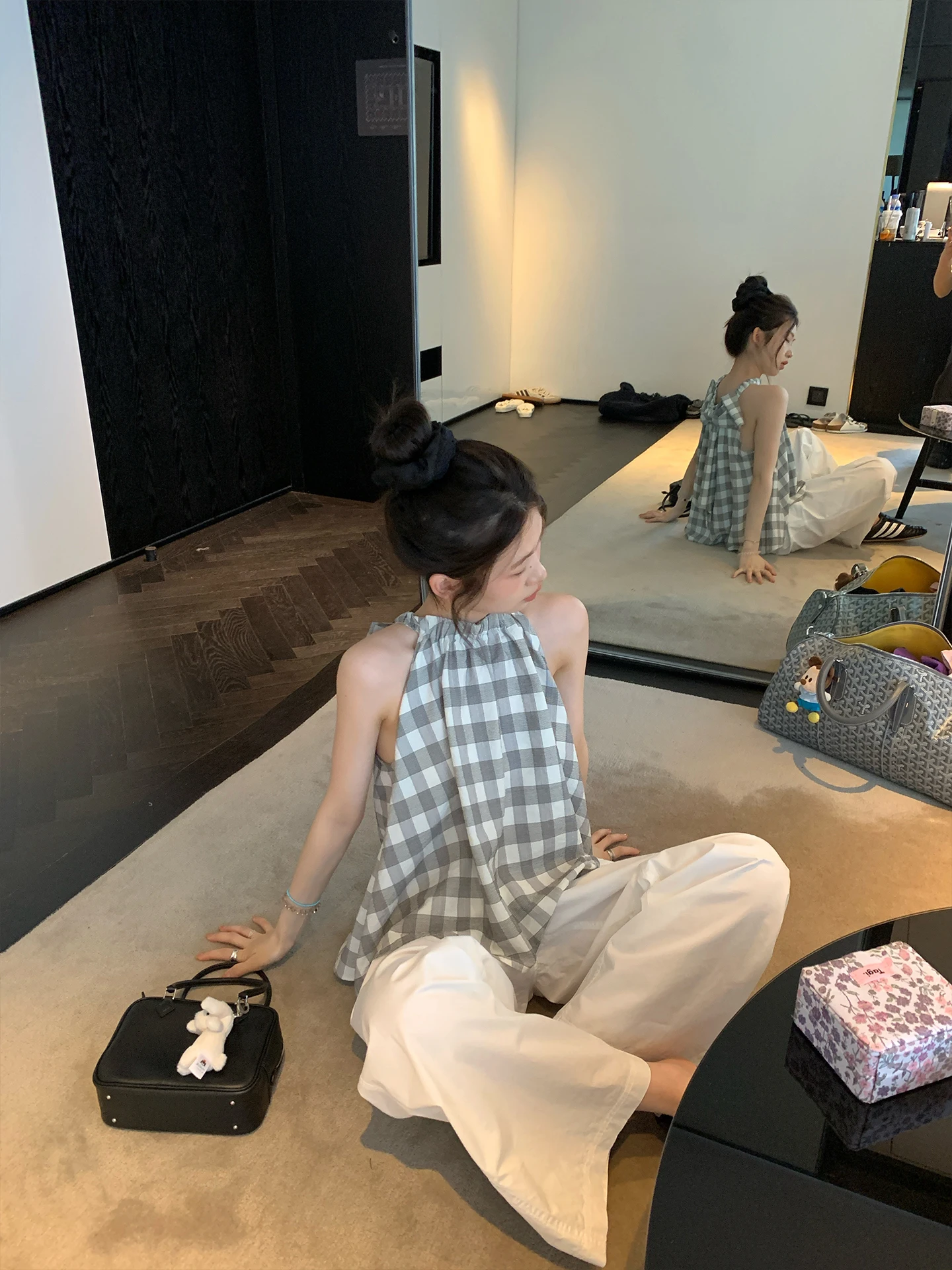 

Женский топ Parisian Sle с завязками сзади, летний, в корейском стиле, тонкий, свободного кроя