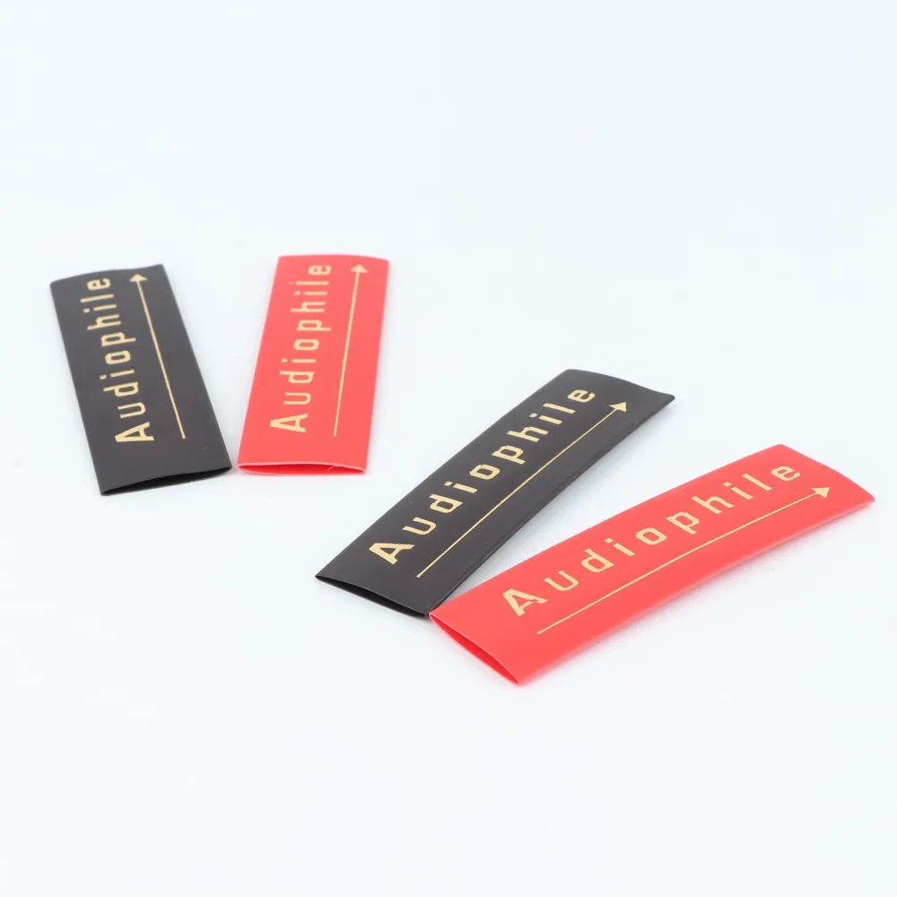 أنبوب انكماش حراري من أوديوفيلي ، أنبوب تغطيه Lnsulated لسماعات الصوت ، وصلة كبل صوت ذاتي الصنع ، 14: 14: 12