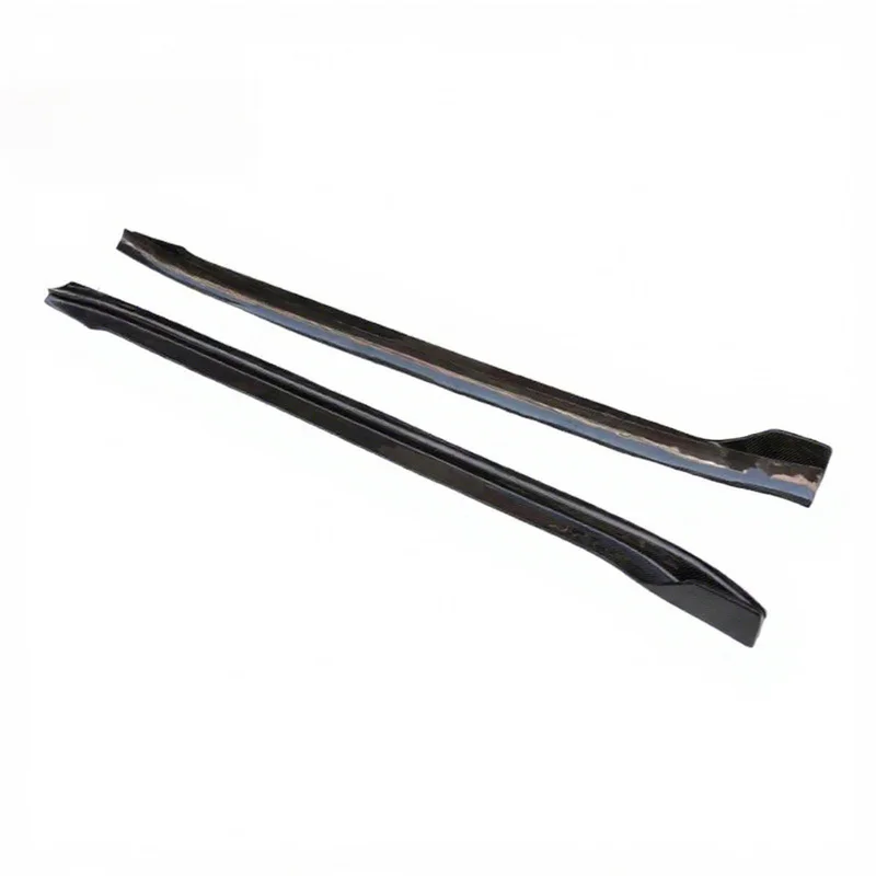 High Quality ICOOH Racing V Style Wet Carbon Fiber Body Kit Side Skirt Exterior Tuning Parts For 2019+ Model Y