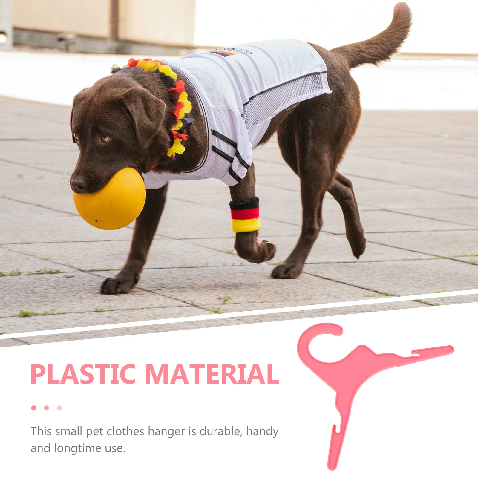 

10Pcs Pet Clothes Hangers Plastic Small Durable Non-Slip Dog Puppy Cat Clothing Drying Rack Organizer Gift Choice