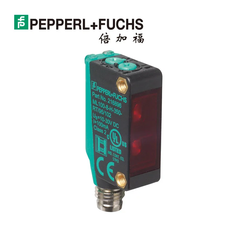 2025 Pepperl + Fuchs ML100-8-H-350-RT/95/102 Background Suppression Diffuse Reflection Photoelectric Sensor 216896