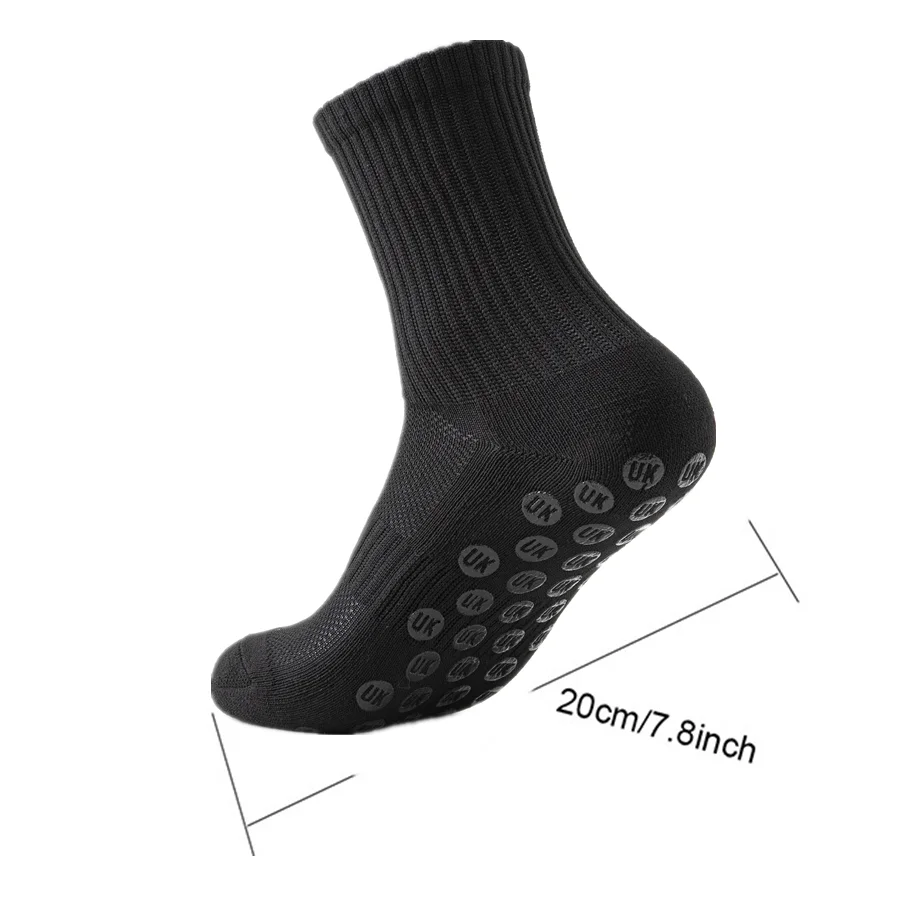 8pairs Men Women Non Slip Grip Breathable Towel Bottom Running Hiking Shockproof Professional Athletic Exercise Sport Socks