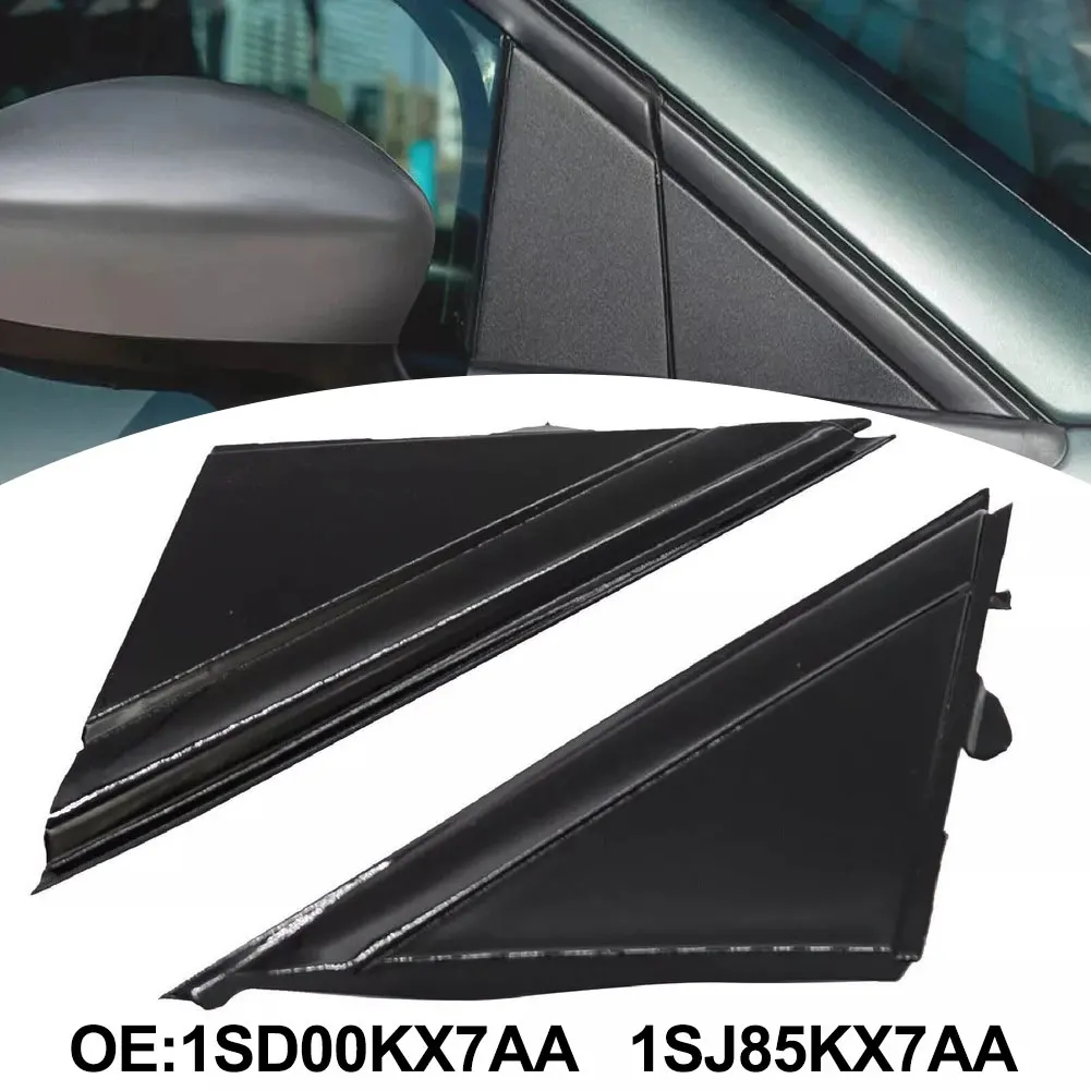 1 Pair Matte Black Side Door Mirror Flag Cover For Fiat 500 2012-2019 1SJ85KX7AA Car Accessories Interiors Door Mirror Flag Cove