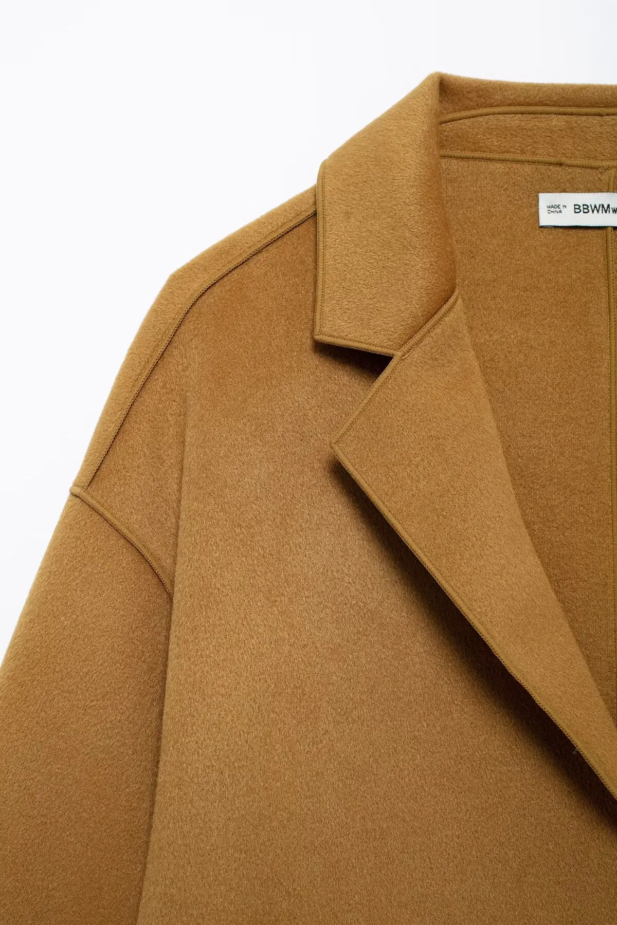 Frauen Herbst Winter Neue Woolen Mantel Weibliche Drehen-unten Kragen Lose Lange Ärmeln Mantel Dame Elegante Woolen Mantel