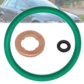 18 peças bico injetor de combustível junta de cobre kit de reparo de vedação o-ring para audi a3 8p 2.0 tdi peças de reposição de carro 2003 2004 - 2013