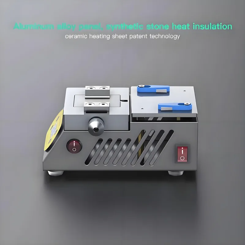 ZJ-X1 سخان مسبق متعدد الطبقات وآلة إزالة الصمغ مضادة للرش لهواتف iPhone/Huawei/Android طبقات دقيقة وإزالة رقاقة