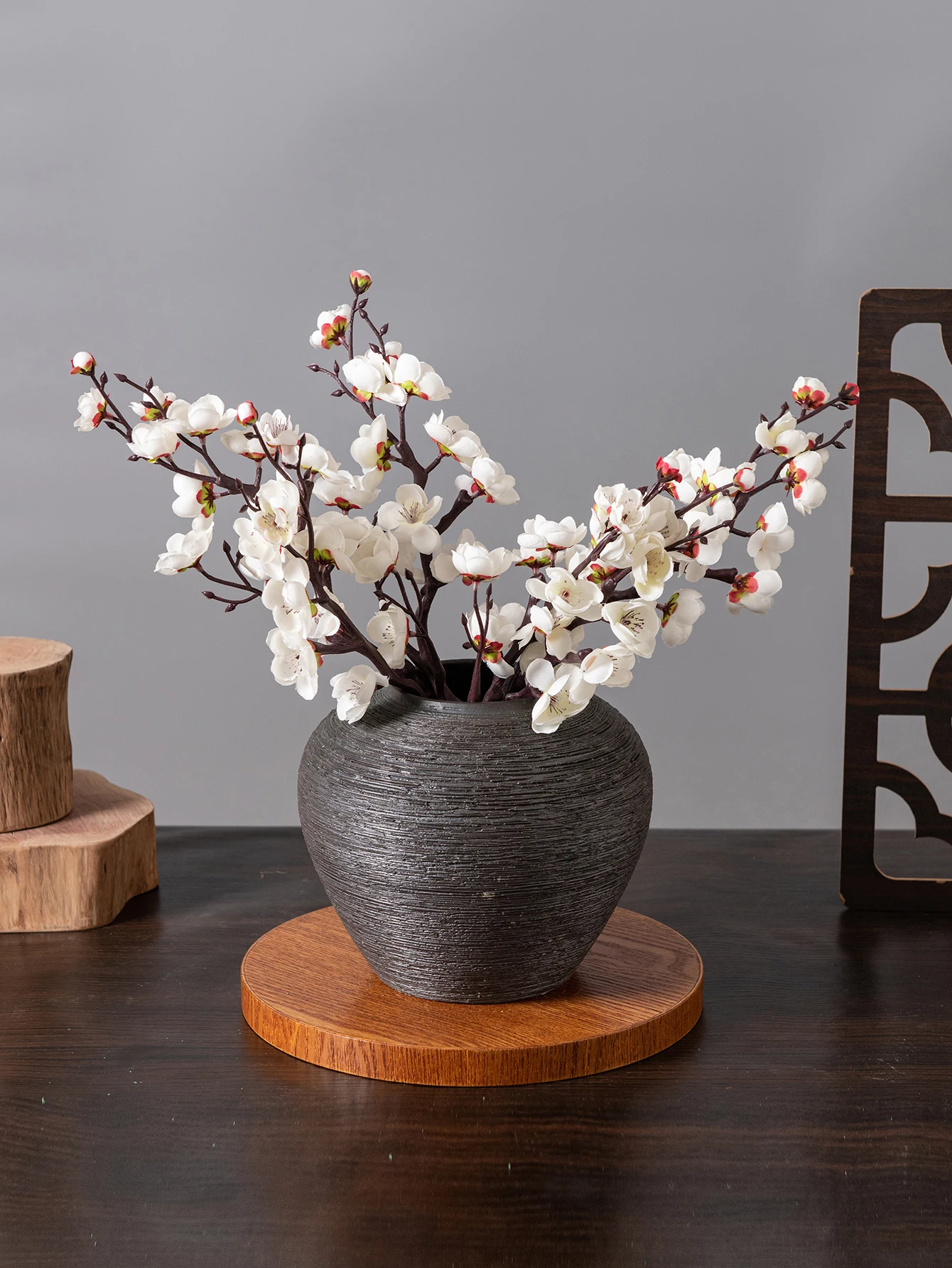 Künstliche Frühlingsblüten: Seiden-Pflaumen- und Pfirsichzweige – Heiß begehrtes Deko-Accessoire für Hochzeiten, Partys und festliche Kränze – Detail 2