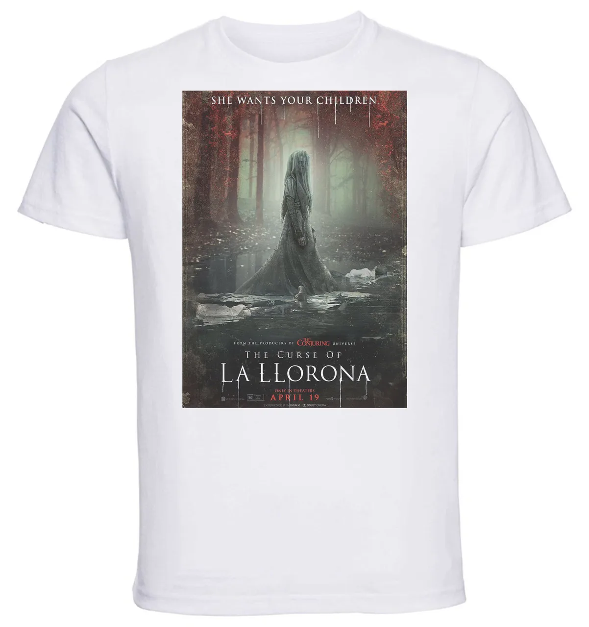 T-shirt Unisex - White - The Curse Of La Llorona Playbill