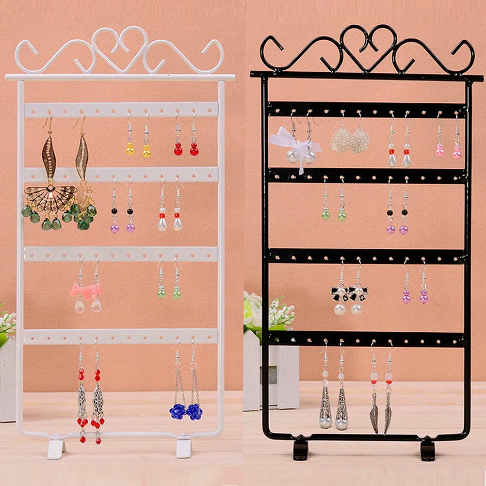 

1Pcs Earrings Rack Jewelry Display Organizer Hanging Storage Stand White for Bedroom Dresser Home Use Jewelry Display Shelf