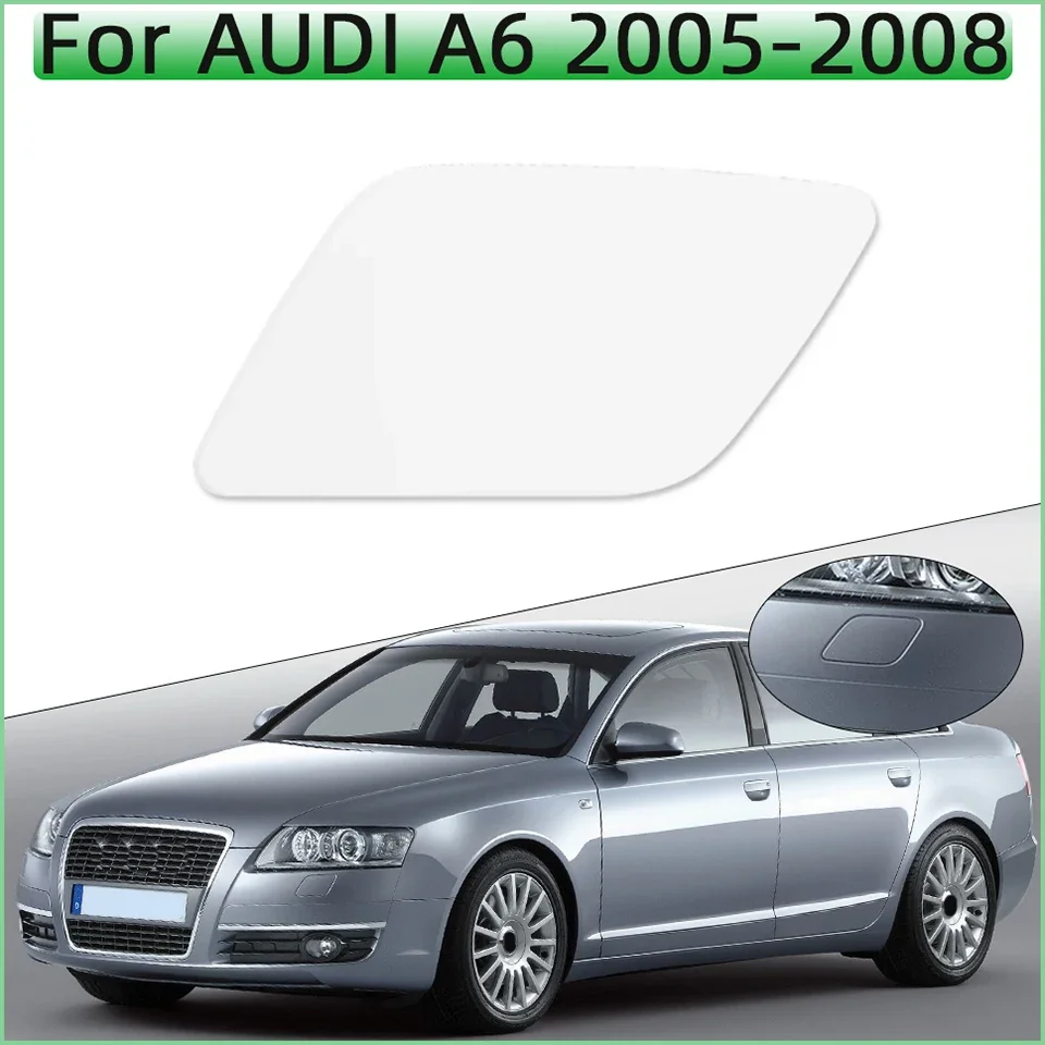 For Audi A6 2005 2006 2007 2008 Headlight Washer Nozzle Cover 4F0955275 4F0955276 Spray Nozzle Painted Trim Lid Shell Cap