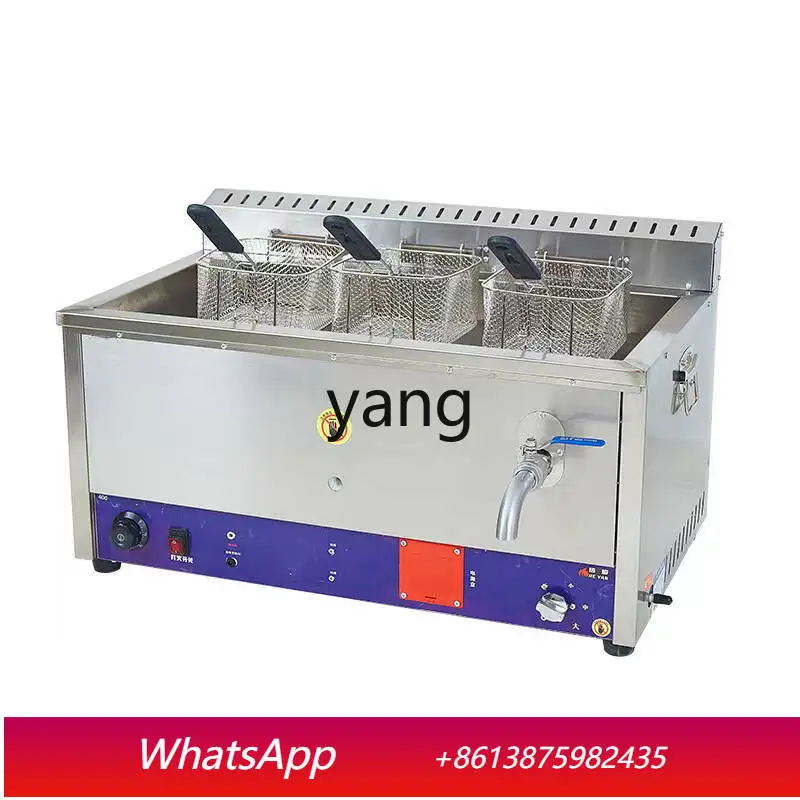 

Фритюрница с регулируемой температурой LMM, коммерческая, для жарки курицы и палочек, настольная, большой емкости